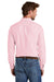 Brooks Brothers Mens Casual Oxford Long Sleeve Button Down Shirt w/ Pocket Soft Pink Model Back