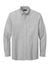 Brooks Brothers Mens Casual Oxford Long Sleeve Button Down Shirt w/ Pocket Windsor Grey Flat Front