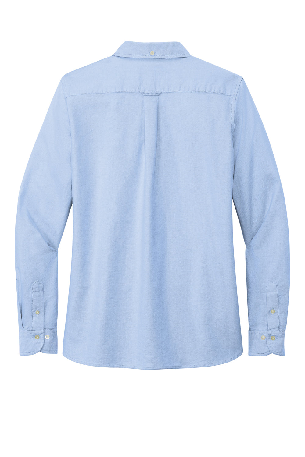 Brooks Brothers Womens Casual Oxford Long Sleeve Button Down Shirt Newport Blue Flat Back