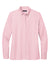 Brooks Brothers Womens Casual Oxford Long Sleeve Button Down Shirt Soft Pink Flat Front