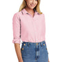Brooks Brothers Womens Casual Oxford Long Sleeve Button Down Shirt - Soft Pink