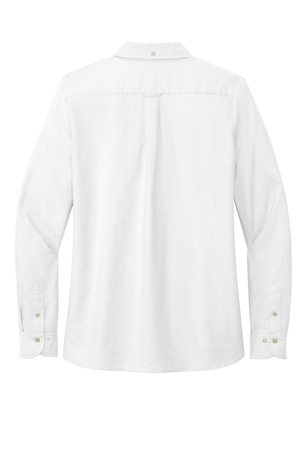 Brooks Brothers Womens Casual Oxford Long Sleeve Button Down Shirt White Flat Back