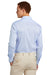 Brooks Brothers Mens Tech Stretch Long Sleeve Button Down Shirt Newport Blue/Pearl Pink Model Back