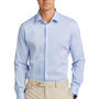 Brooks Brothers Mens Tech Stretch Long Sleeve Button Down Shirt - Newport Blue/Pearl Pink