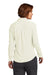 Brooks Brothers Womens Satin Anti Static Long Sleeve Button Down Shirt Off White Model Back
