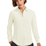 Brooks Brothers Womens Satin Anti Static Long Sleeve Button Down Shirt - Off White