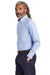 Brooks Brothers Mens Wrinkle Resistant Long Sleeve Button Down Shirt w/ Pocket Newport Blue Model Side