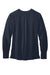 Brooks Brothers Womens Anti Static Open Neck Long Sleeve Blouse Night Navy Blue Flat Back