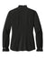 Brooks Brothers BB18011 Womens Ruffle Collar Long Sleeve Button Down Shirt Deep Black Flat Back