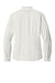 Brooks Brothers BB18011 Womens Ruffle Collar Long Sleeve Button Down Shirt Off White Flat Back