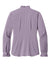 Brooks Brothers BB18011 Womens Ruffle Collar Long Sleeve Button Down Shirt Ash Purple Flat Back