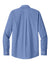 Brooks Brothers BB18012 Mens Wrinkle Free Stretch Pinpoint Long Sleeve Button Down Shirt w/ Pocket Cobalt Blue Flat Back