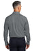 Brooks Brothers BB18012 Mens Wrinkle Free Stretch Pinpoint Long Sleeve Button Down Shirt w/ Pocket Deep Black Model Back