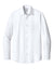 Brooks Brothers BB18012 Mens Wrinkle Free Stretch Pinpoint Long Sleeve Button Down Shirt w/ Pocket White Flat Front