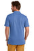 Brooks Brothers Mens Short Sleeve Polo Shirt Charter Blue Model Back