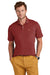 Brooks Brothers Mens Pique Short Sleeve Polo Shirt Rich Red Model Front