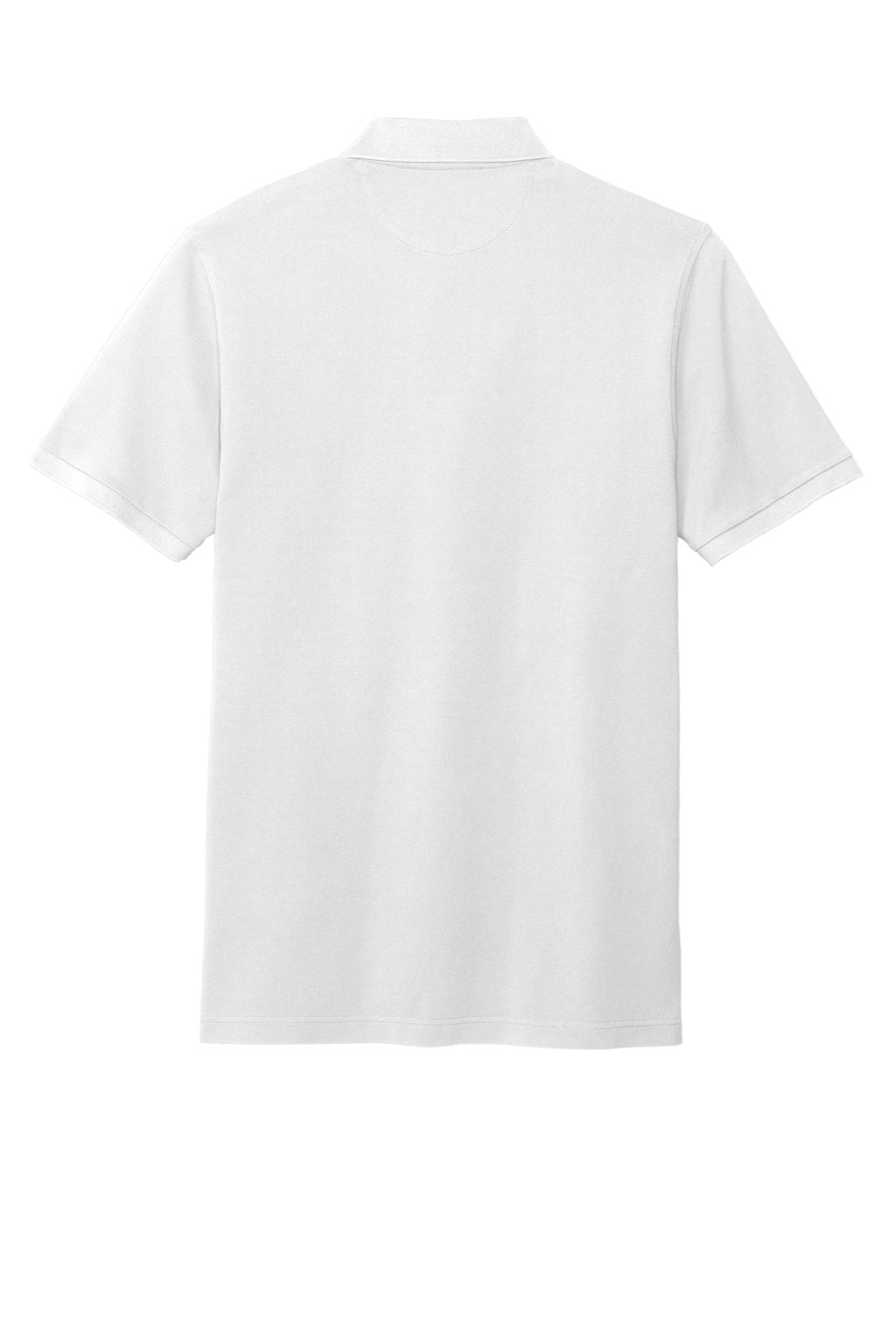 Brooks Brothers Mens Short Sleeve Polo Shirt White Flat Back