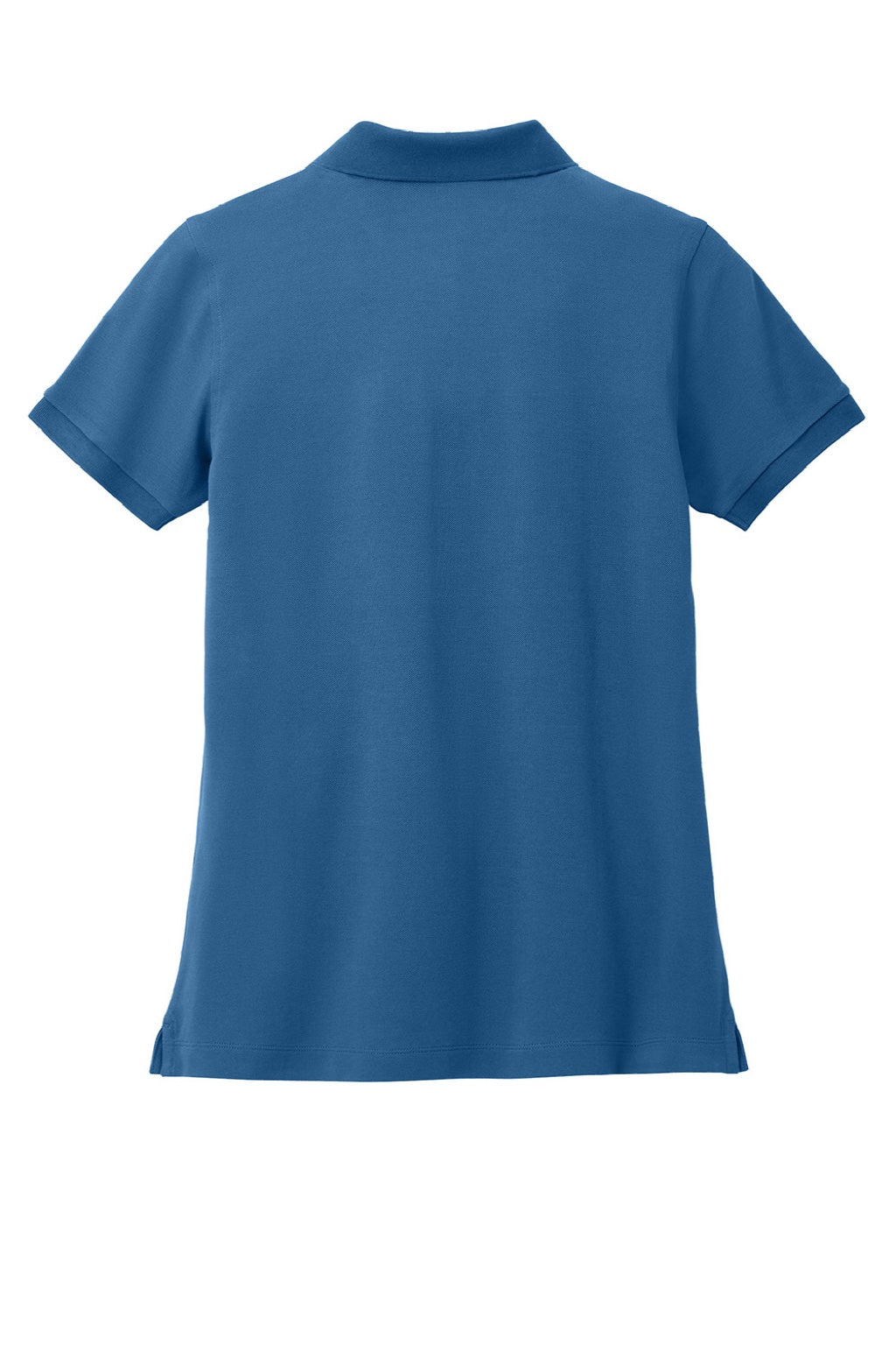 Brooks Brothers BB18201 Womens Short Sleeve Polo Shirt Charter Blue Flat Back