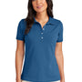 Brooks Brothers Womens Short Sleeve Polo Shirt - Charter Blue