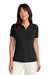 Brooks Brothers BB18201 Womens Short Sleeve Polo Shirt Deep Black Model Front