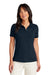 Brooks Brothers BB18201 Womens Short Sleeve Polo Shirt Navy Blue Blazer Model Front
