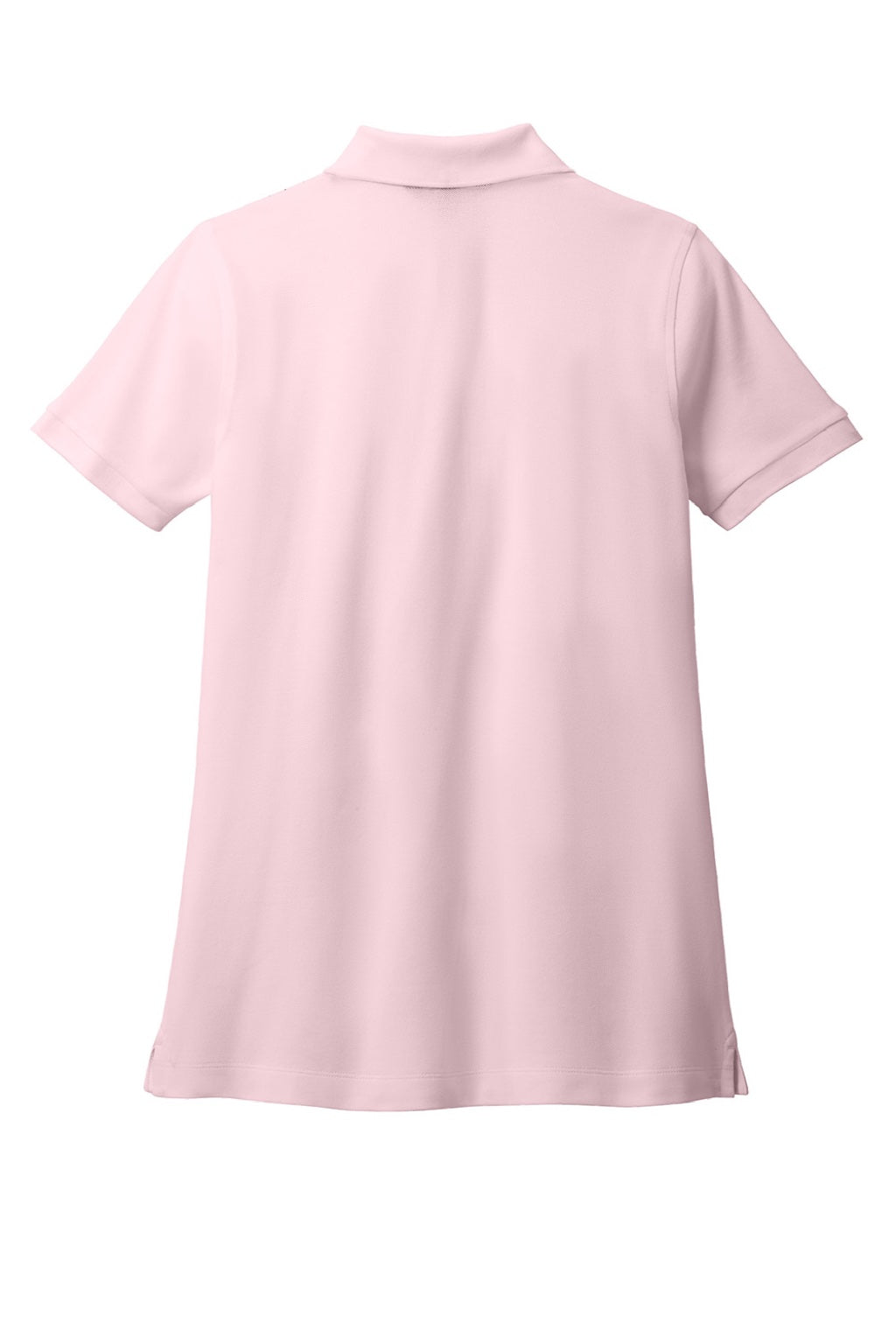 Brooks Brothers BB18201 Womens Short Sleeve Polo Shirt Pearl Pink Flat Back