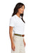 Brooks Brothers BB18201 Womens Short Sleeve Polo Shirt White Model Side