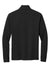 Brooks Brothers Mens 1/4 Button Down Sweatshirt Heather Black Flat Back