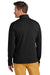 Brooks Brothers Mens 1/4 Button Down Sweatshirt Heather Black Model Back