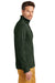 Brooks Brothers Mens 1/4 Button Down Sweatshirt Heather Pine Green Model Side