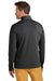 Brooks Brothers Mens 1/4 Button Down Sweatshirt Heather Windsor Grey Model Back