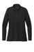 Brooks Brothers Womens 1/4 Button Down Sweatshirt Heather Black Flat Front