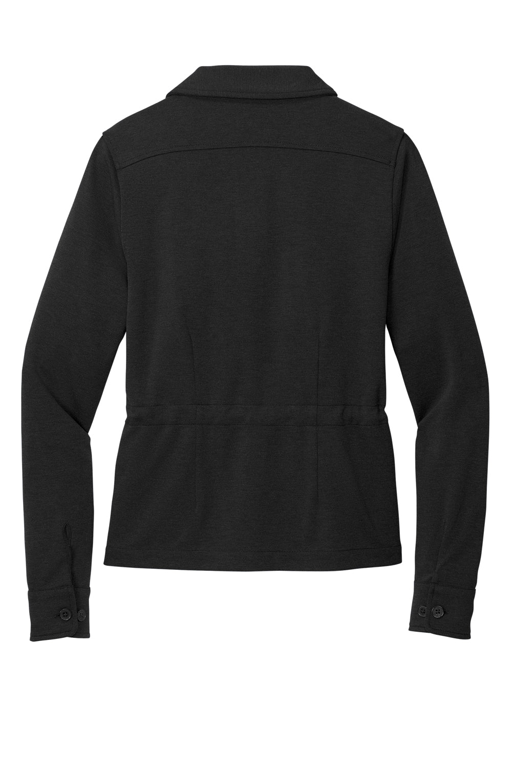 Brooks Brothers Womens Button Down Jacket Heather Black Flat Back