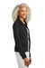 Brooks Brothers Womens Button Down Jacket Heather Black Model Side