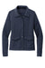Brooks Brothers Womens Button Down Jacket Heather Navy Blue Flat Front