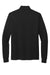 Brooks Brothers Mens Double Knit 1/4 Zip Sweatshirt Deep Black Flat Back