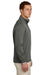 Brooks Brothers Mens Double Knit 1/4 Zip Sweatshirt Windsor Grey Model Side
