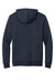 Brooks Brothers Mens Double Knit Full Zip Hooded Sweatshirt Hoodie w/ Pockets Night Navy Blue Flat Back