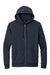 Brooks Brothers Mens Double Knit Full Zip Hooded Sweatshirt Hoodie w/ Pockets Night Navy Blue Flat Front