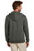 Brooks Brothers Mens Double Knit Full Zip Hooded Sweatshirt Hoodie w/ Pockets Windsor Grey Model Back