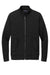 Brooks Brothers Mens Double Knit Full Zip Sweatshirt w/ Pockets Deep Black Flat Front