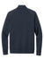Brooks Brothers Mens Double Knit Full Zip Sweatshirt Night Navy Blue Flat Back
