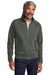 Brooks Brothers Mens Double Knit Full Zip Sweatshirt w/ Pockets Windsor Grey Model Front