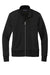 Brooks Brothers Womens Double Knit Full Zip Sweatshirt Deep Black Flat Front