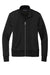 Brooks Brothers Womens Double Knit Full Zip Sweatshirt w/ Pockets Deep Black Flat Front