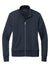 Brooks Brothers Womens Double Knit Full Zip Sweatshirt w/ Pockets Night Navy Blue Flat Front