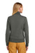 Brooks Brothers Womens Double Knit Full Zip Sweatshirt Windsor Grey Model Back