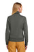Brooks Brothers Womens Double Knit Full Zip Sweatshirt w/ Pockets Windsor Grey Model Back