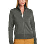 Brooks Brothers Womens Double Knit Full Zip Sweatshirt w/ Pockets - Windsor Grey