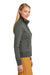 Brooks Brothers Womens Double Knit Full Zip Sweatshirt w/ Pockets Windsor Grey Model Side
